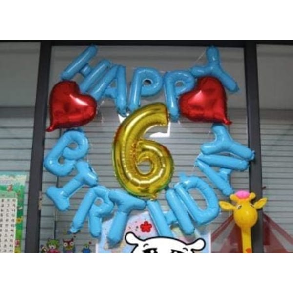 Grattis på födelsedagen ballonger 16 tum bokstäver folie ballonger födelsedag
