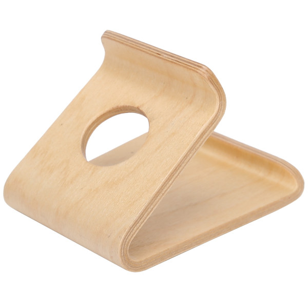 Dobbeltsidet Valnødde Desktop Tablet PC Holder Mobiltelefon Stativ Beslag Tilbehør (undertint)