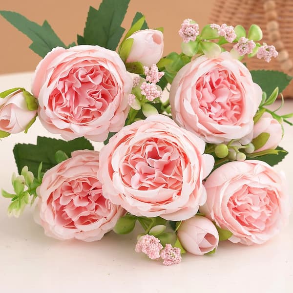 3 Bundter Kunstige Blomster Udendørs UV-Resistente Kunstige Blomster