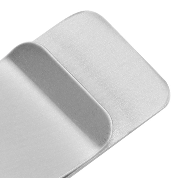 2 st metallpengaclips i rostfritt stål, specialformade miniplånböcker, kreditkortshållare för män (silver)