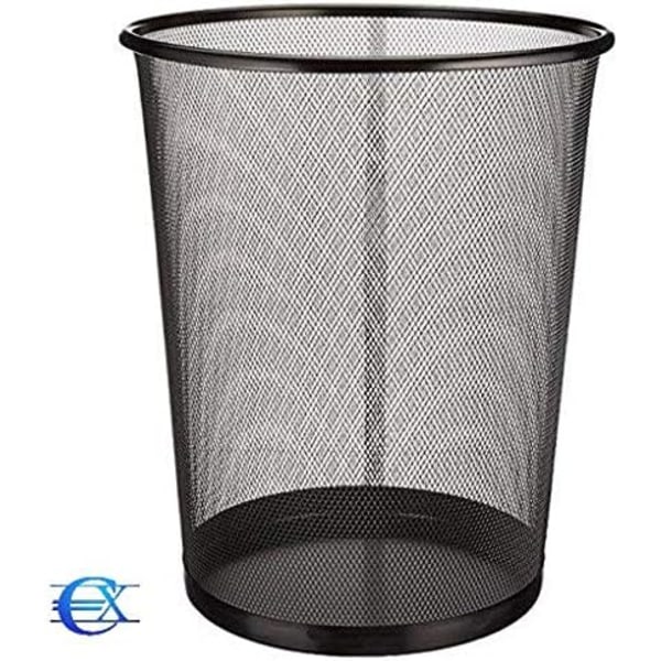 Avfallskorgar | Rostfria soptunnor | Papperskorgar för kontor | Metallnät | 28 x 26 cm | 12L | 2 enheter