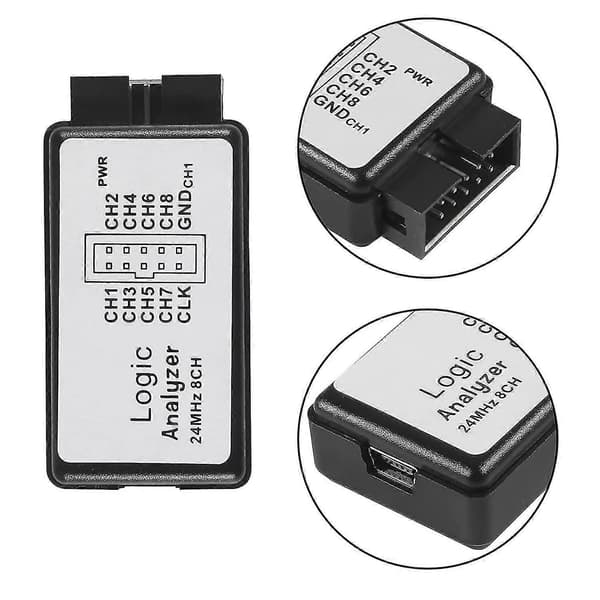 Usb Analyzer Enhet Med Emi Ferrit Ring Usb Kabel 24mhz 8ch 24mhz 8 Kanal Uart Iic Spi Debug