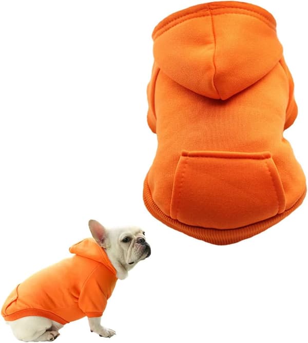 Hættetrøjer til hunde, sweatshirt til hunde kæledyr sweater tøj jakke