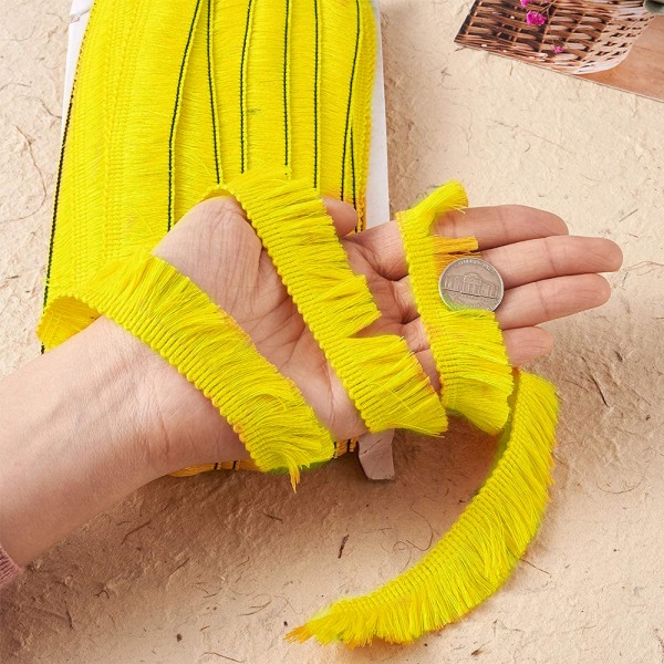 Polyester Frans Tofs Spets Trim Frans Fiber Trim för Sömnad Q