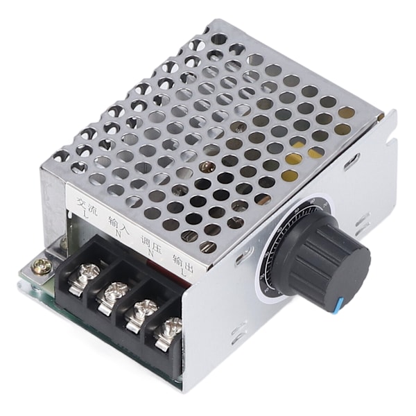Elektronisk spänningsregulator med aluminiumhölje, högeffekts SCR-motorhastighetskontroll för långvarig drift med intelligent fläkt (kompakt design)
