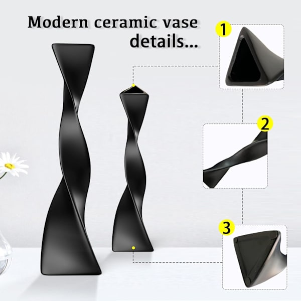 Høj Gulv Vase Keramik Vaser Moderne Hjem Decor Blomster Vase til