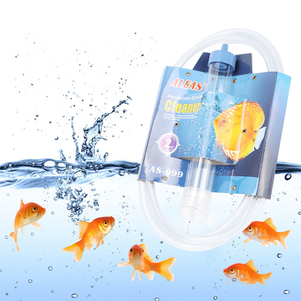 PVC Liten Fisk Tank Rengöring Vatten Byte Rör Professionell Pump Rengöring Verktyg Akvarium Kit