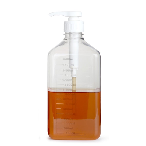 1600ml Enkle Trykkpumpeflasker Tomme Sirup Ketchup Sauser Krydderbeholdere Klemflaske