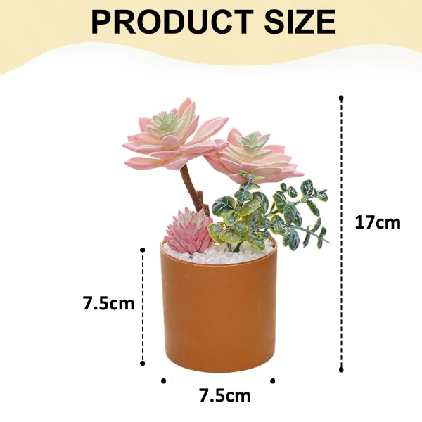 2 kpl simuloituja mehikasveja yhdistelmä bonsai luova