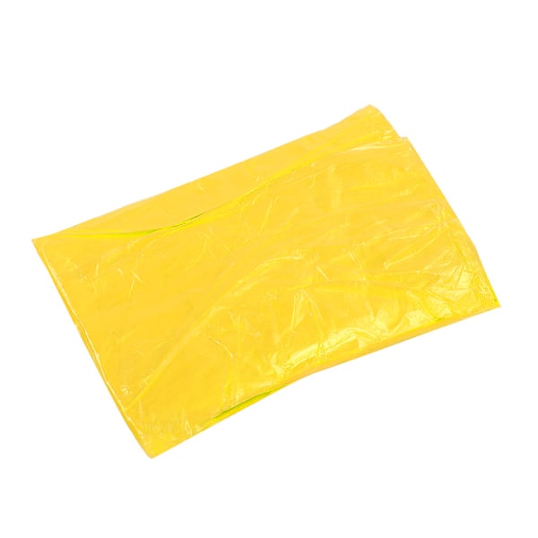 5 st Engångs Utomhus Camping Transparent Regnrock Färgglad Regnkappa (Gul)