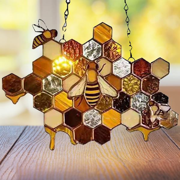 Bumblebee-koristeellinen ikkunariipus aurinkokapula kodin sisustukseen, lahja