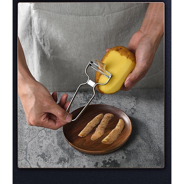 Professionelle Gadgets - Skræller - Forkromet Rustfrit Stål Sølv C