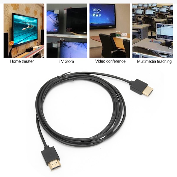 HD Multimedia Interface til HD Multimedia Interface Overførselskabel til TV OS/HDTV/Xbox/PS4/PS3/Projektor 2.0m