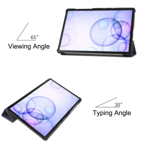 Samsung Galaxy Tab S6 - Tri-Fold Deksel - Mrk Bl Mørkeblå Mrk Bl