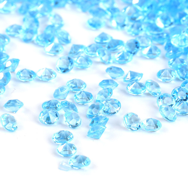 5000 stk DIY Spisse Akryl Diamant Konfettiglitter til Bryllup Fest (Lyseblå)