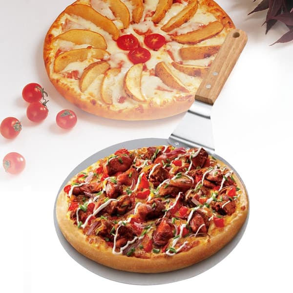 Gave til pizzaelskere, pizzaspade i rustfrit stål, foldbart design, stor pizzaspade, bageværktøj af høj kvalitet, 1 stk.
