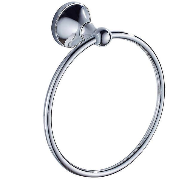 Silver Mässing Handdukshållare, Väggmonterad Handduksstång, Badrum Kök Antik Mässing T