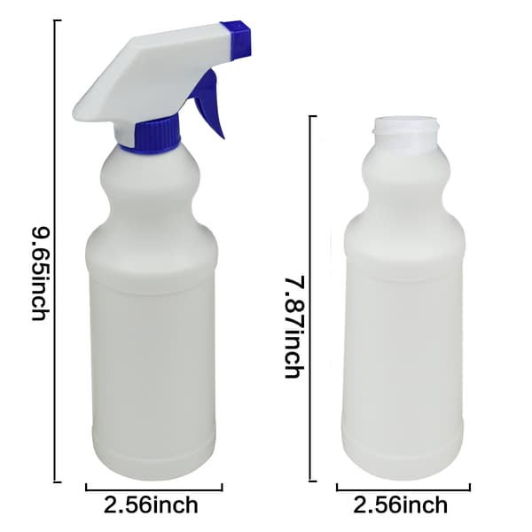 Multifunktionella sprayflaskor (500 ml, 4-pack), justerbart munstycke för exakt dimma &amp; stråle, slitstarkt HDPE-material med kemisk resistens