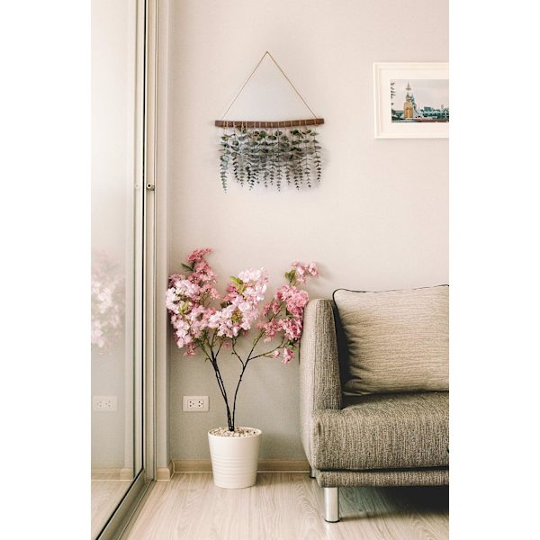 Kunstig Eucalyptus Veggdekor - Veggdekorasjon Eucalyptus Grønn