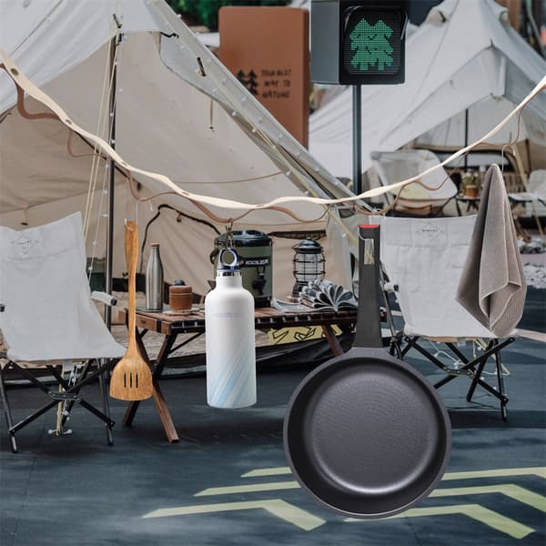 Utendørs klessnor reise lær lær camping campingutstyr