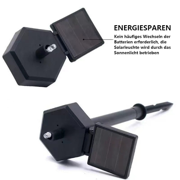 Solcelled Dyrehave Lampe - Hvid Ugle Model