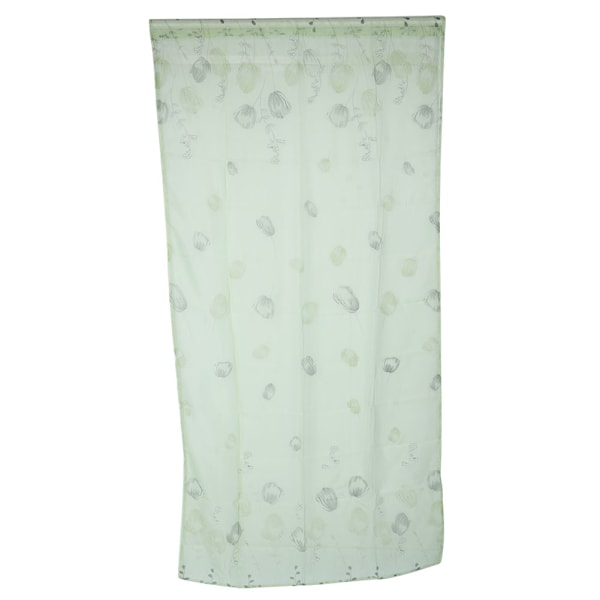 1x2m Fönster Voile Eleganta Fönster Voile Gardiner för Balkongrum DekorationGrön