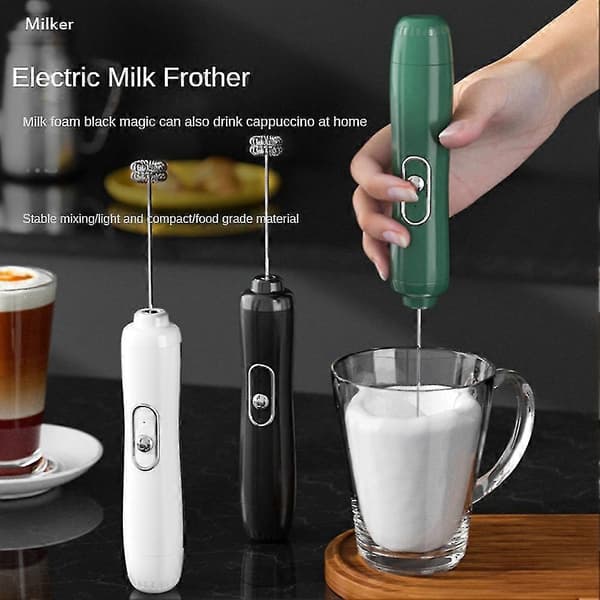 Håndholdt Mikser Skum Maker Ed Bærbar Trådløs Skummer Eggvisp Kit Visp Verktøy
