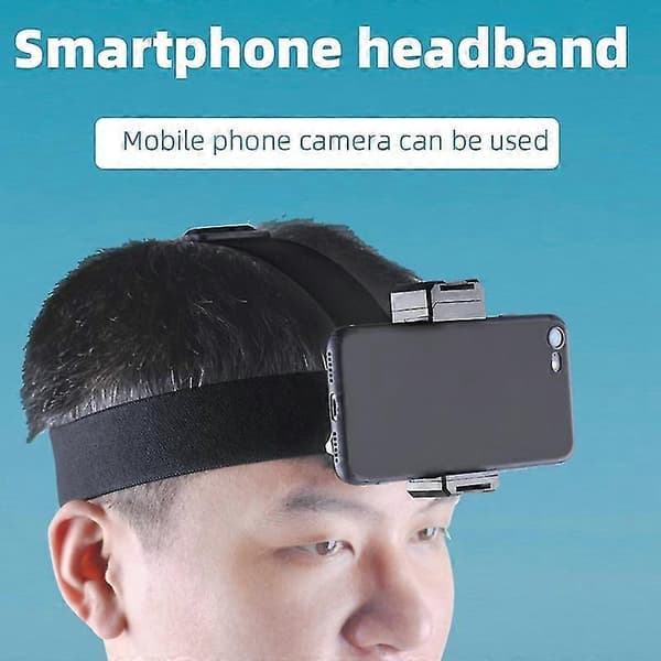 Universal Hodebåndsmontering Hodebåndsholder Med Mobiltelefonholder For Smarttelefoner Vlogg Tilbehør