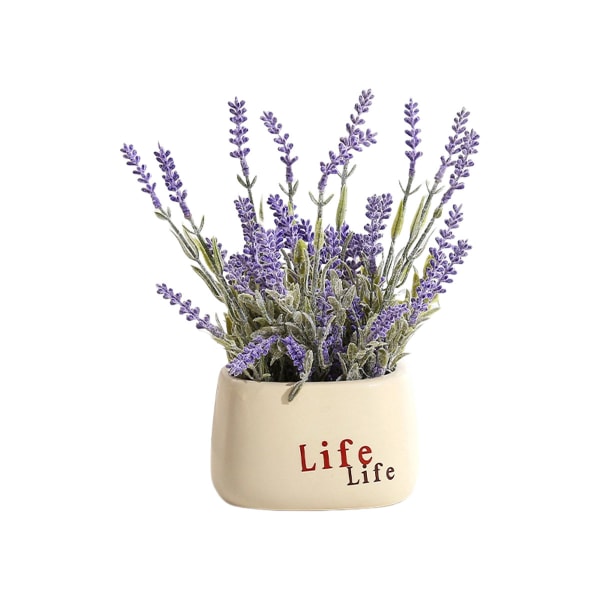 Kunstige falske blomster, falske grønne planter, potteplanter