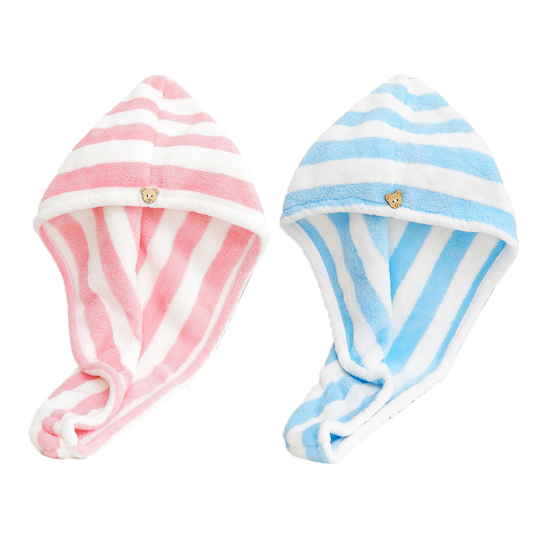 2-pack mikrofiberhårhandduk wrap turban, snabb torkning av håret