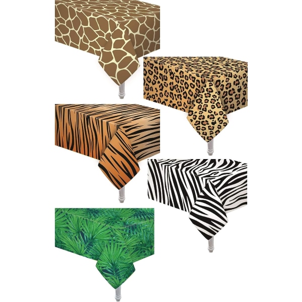 5 Pak Dyre Safari Tema Zoo Print Dugt / Dyre Tema