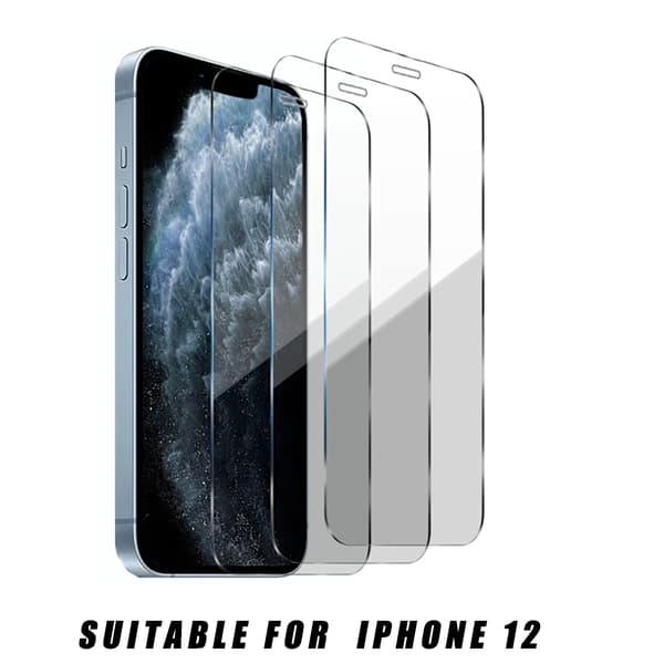 3 kpl karkaistua lasia näytönsuoja iPhone 12/12 Pro -puhelimelle