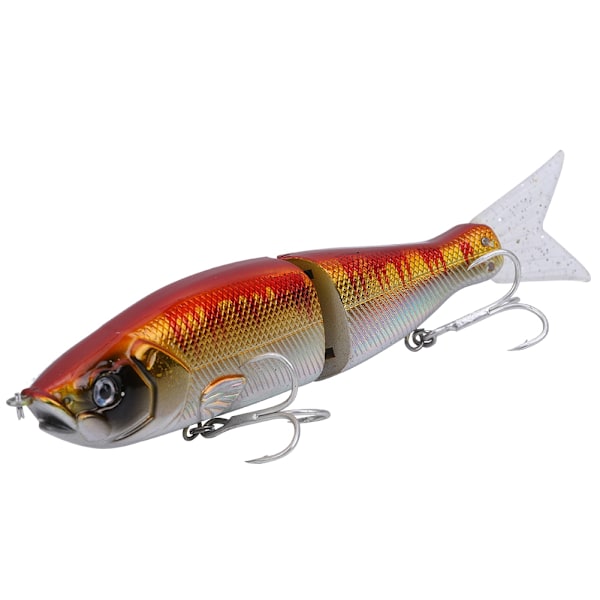Hårt Bete 3D Fisk Ledade Wobblers Pencil Konstgjort Bete Triangelkrok (E)
