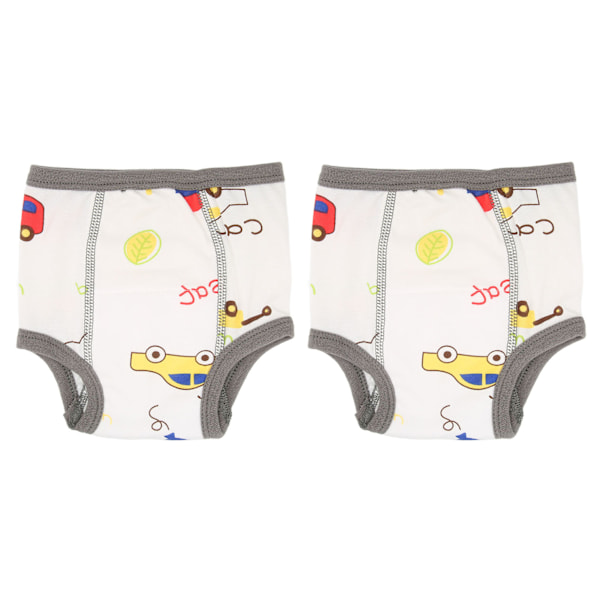 Baby Cotton Training Pants Strong Absorbent Cotton Unisex Toddler Potty Training Underwear Gray Car 1T