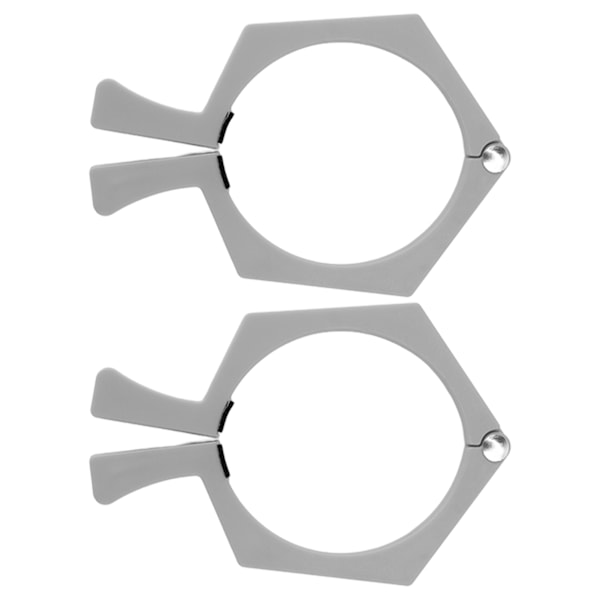 Sublimeringsmuggar Nypklämma för 20oz Muggar, ABS Mugghållare Säkerställer Perfekt Glaskvalitet, Hexagonform För Enkel Placering På Skrivbordet, Grå (2st)
