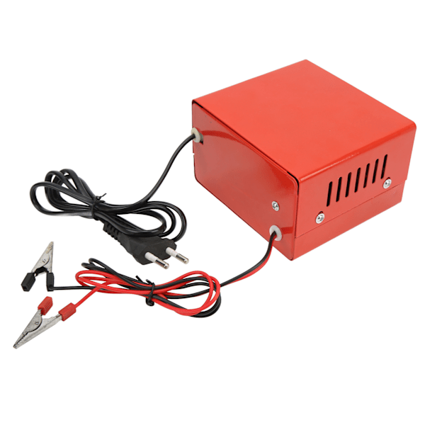Auton älykäs akun latauslaite Nopea lataus ja korjaus 6V 12V säädettävissä Punainen EU-pistoke 110‑220V
