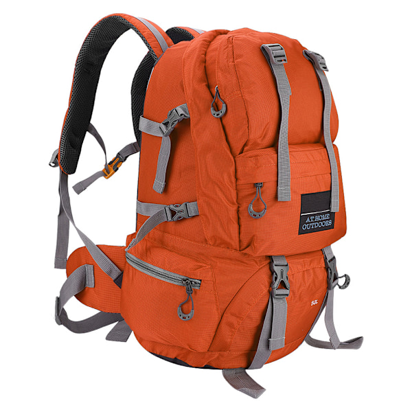 Free Knight 50L Vattentät Väska Nylon Camping Klättring Utomhus Resor Vandringsryggsäck Orange