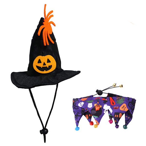Sæt med 2 Halloween-dyresæt Halloween-dyredekorationskostume