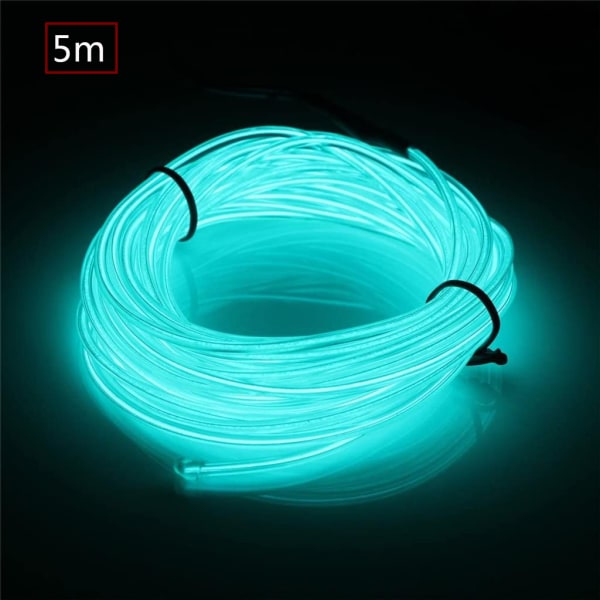EL Wire, 4-pakks El-kabel - Lysende kabel Neon Wire Leuchtende St