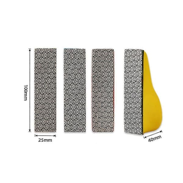 1 st diamantsliprefiller - efterbehandlingsslippapper - fingerslip för hantverk, kornstorlek 100, 3,9