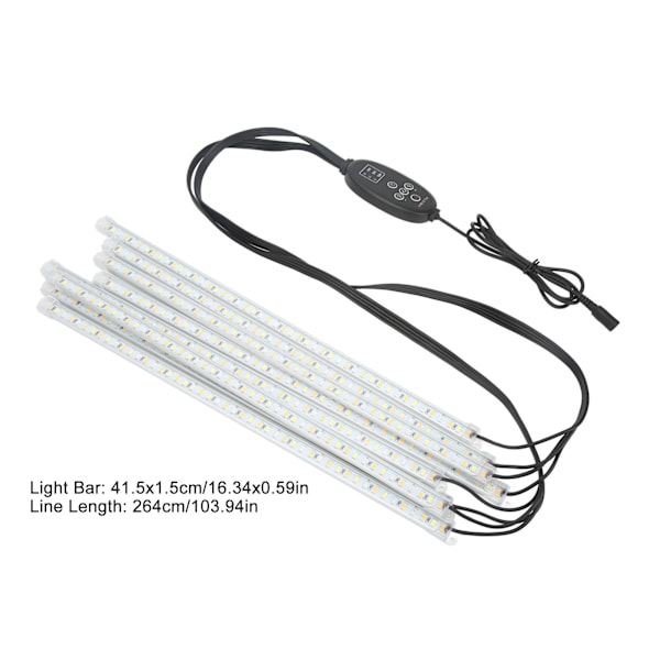 Full Spectrum Växtlampa Timer Dimbar För Inomhus Växtfrön LED Växtväxande Lampa 100-240V EU-kontakt