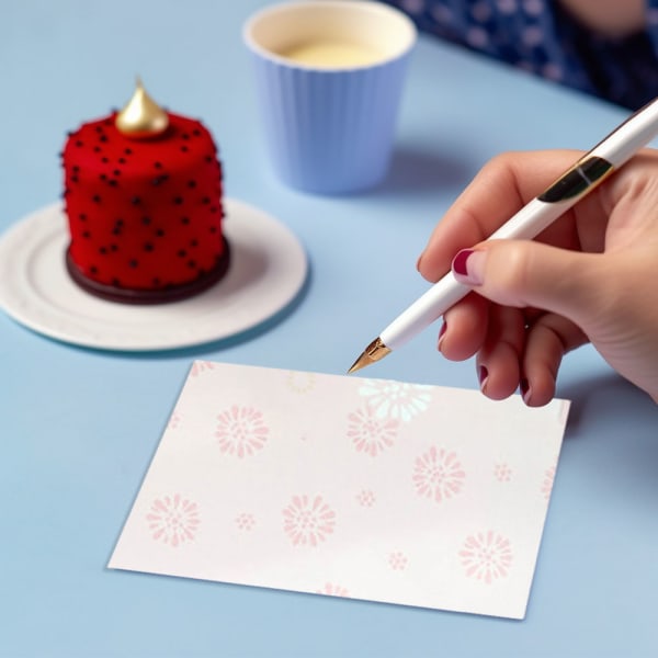1 set inklusive brevpapper och kuvert Brevpapper: 25CM * 17.6CM, kuvert: 18CM * 13CM