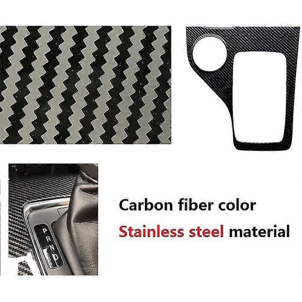 Karbonfiber Rustfritt Stål Girpanel Deksel Trim Ramme For Everest Endeavor 2015+ Tilbehør, Le