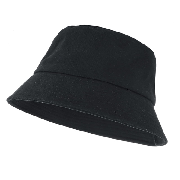 Fischerhut Dam Eimerhut Enfärgad Solskydd Bucket Hat med UV-skydd Solhatt Vit Svart Fällbar Sommar Utomhus Sporthatt Fiskehatt Herrar