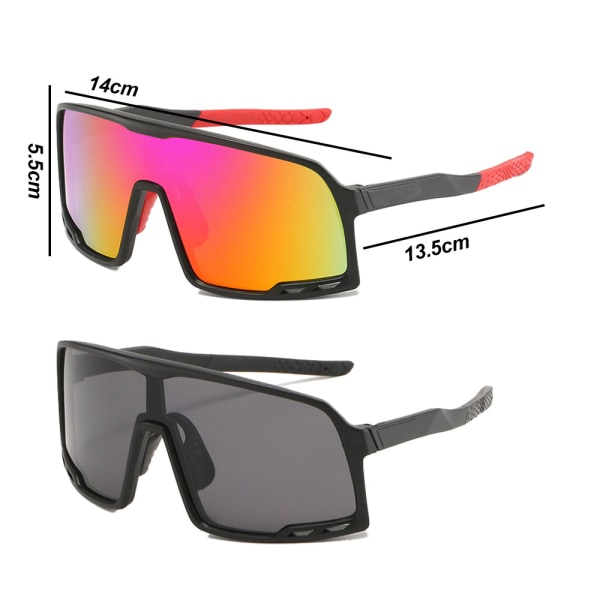 2 pairs Cycling Glasses Sports Sunglasses for Men Women, Windpro