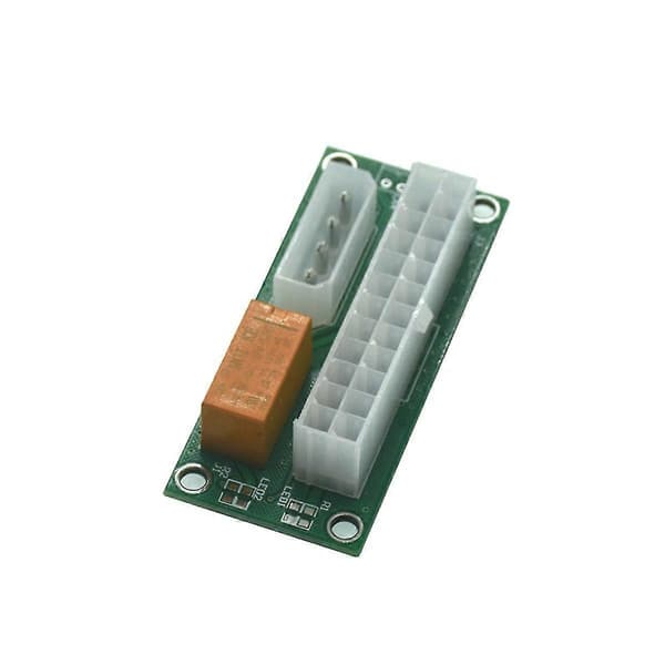 3 stk 24-pinners til 4-pinners ATX strømforsyning synkron synkroniseringsstarter forlengerkort dobbel PSU-adapter for Bt