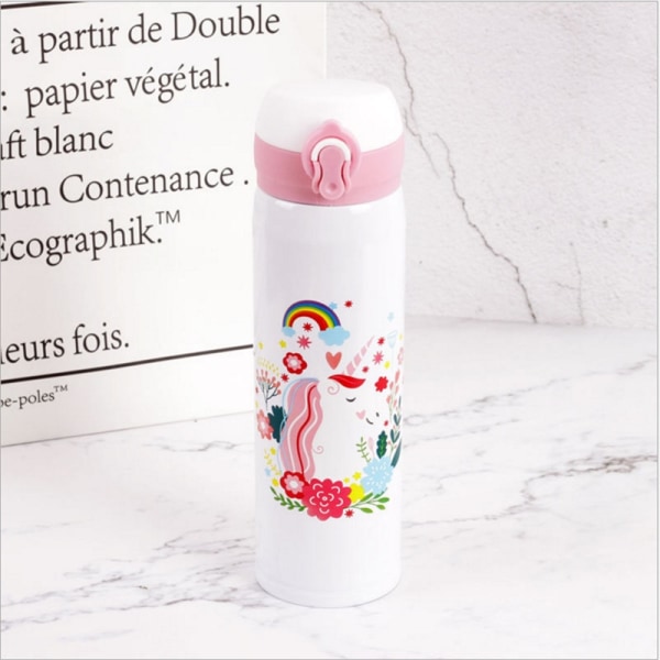 Vedenpullot 500 ml: Cartoon Unicorn - Juomapullo