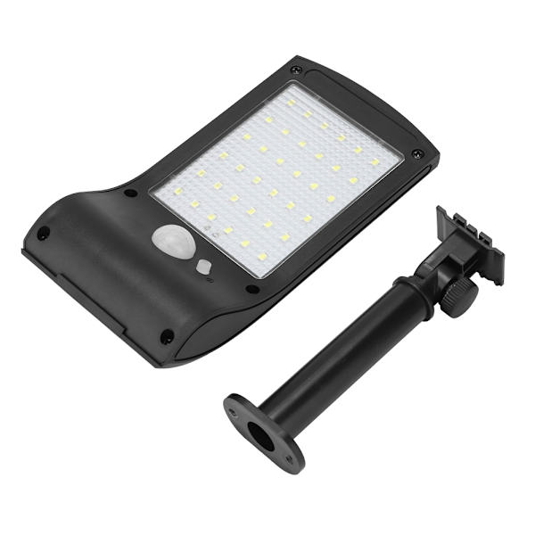 36 LED Vanntette Hage- og Veranda-Solcellelys med Bevegelsessensor - Vegglampe