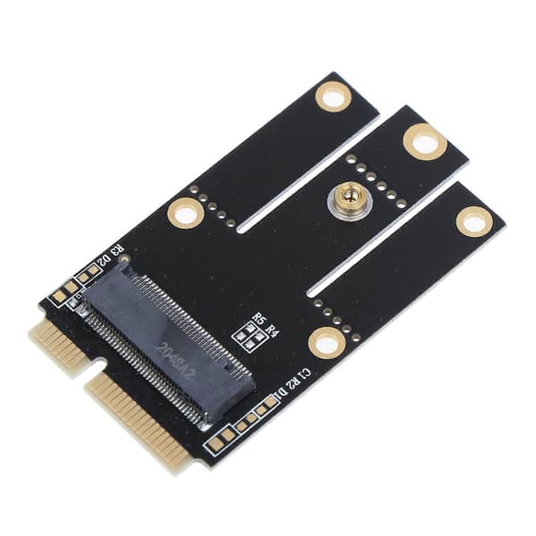 M.2 NGFF till Mini PCIE trådlöst nätverkskort M2 för KEY A+E till PCI-E för Intel