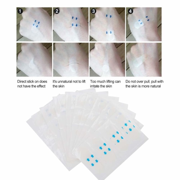 Face Tape Lifting Usynlig Med Elastisk Tynn Ansiktskinn V-løft